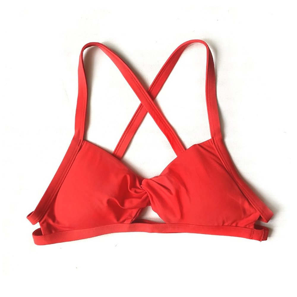 Abercrombie & Fitch women's swimming bra. Red. Mini. Size M junior, fits adult S